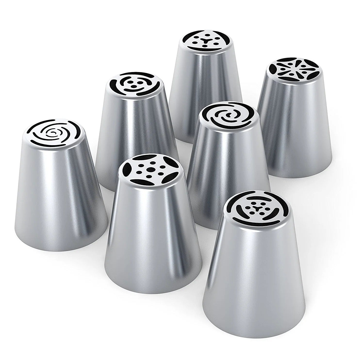 Nordhalsa™ 7-delat rostfritt spritsmunstycke set